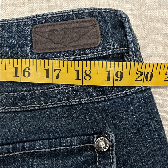 Harley-Davidson Jeans Women's Size 20 Boot Cut Embellished Rhinestone Wings - Picture 3 of 13